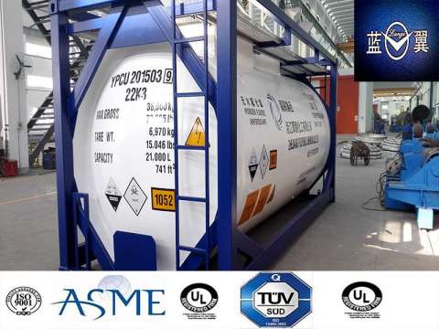 ISO ASME Certified 21000L Tank Container for Anhydrous